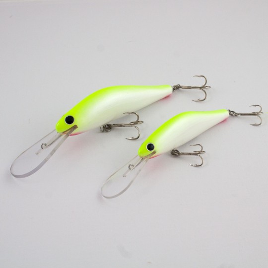 Optio90 - Alb Galben Fluo - 9cm 18g