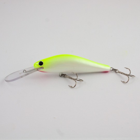 Optio90 - Alb Galben Fluo - 9cm 18g